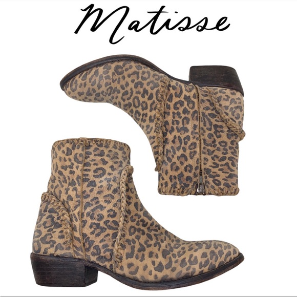 Matisse Shoes - Matisse Cheetah Sibel Ankle Boots